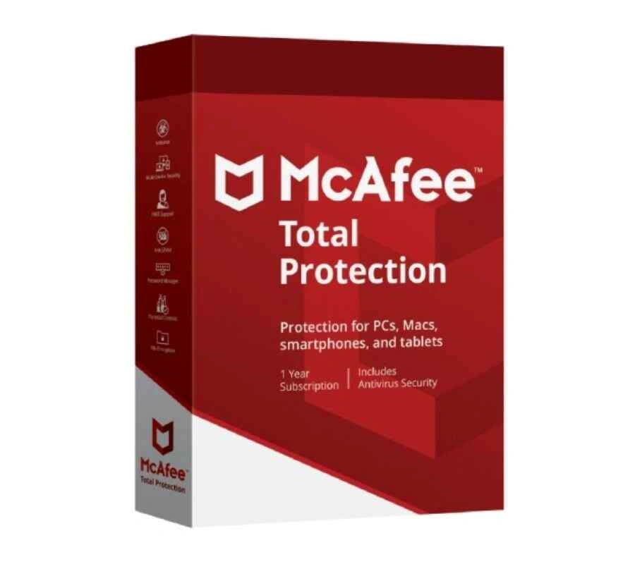 McAfee Total Protection 1 Device 3 Years Antivirus